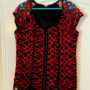 Corset style sexy shirt, can be dressed up or down